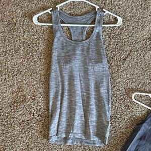Lululemon Athletica Heathered Gray Swiftly Tech Racerback Tank Top